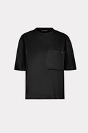 T-Shirt De Malha Com Bolso