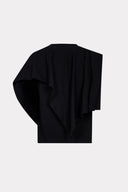 Blusa Com Manga Sobreposta De Malha