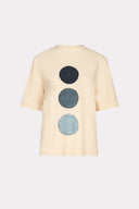 T-Shirt Malha Com Estampa Manual De  Círculos