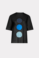 T-Shirt Malha Com Estampa Manual De  Círculos