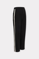 Calça de Malha com Detalhe de Gorgurão