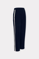 Calça de Malha com Detalhe de Gorgurão