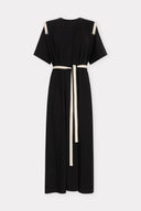 Vestido de Malha com Detalhe de Gorgurão