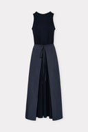 Vestido de Malha com Nylon