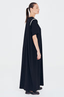 Vestido de Malha com Detalhe de Gorgurão