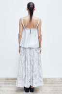 Blusa Alças Tricô Evasê