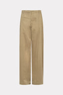 Calça Reta De Sarja