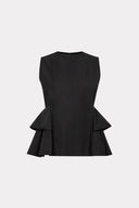 Blusa De Nylon Com Basque