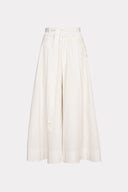 Calça Cropped Com Origamis Triangulares
