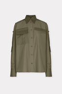 Camisa de Tricoline com Sarja