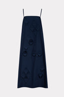 Vestido Midi Com Origamis Triangulares