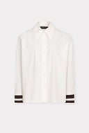 Camisa de Algodão com Listras Bicolores