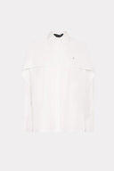 Camisa Com Manga Sobreposta De Tricoline