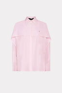Camisa Com Manga Sobreposta De Tricoline