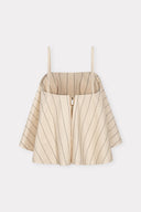 Blusa Godê de Sarja Risca de Giz Pespontada