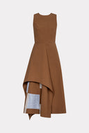 Vestido Assimétrico Recortes Geométricos