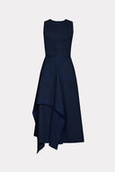Vestido Assimétrico Algodão Empapelado