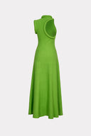 Vestido Decote Assimétrico Enchimento Cilíndrico