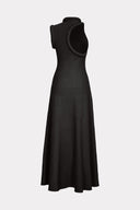 Vestido Decote Assimétrico Enchimento Cilíndrico