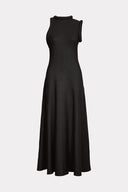Vestido Decote Assimétrico Enchimento Cilíndrico