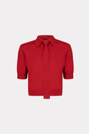 Blusa Polo De Tricô Gravata
