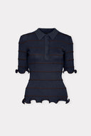Blusa Polo de Tricô Curvas