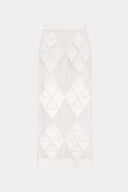 Saia Origamis Tricô Organza