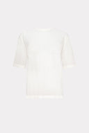 T-Shirt Modelagem Ampla Tricô Organza