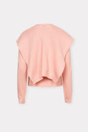 Pull em Tricô Liso com Sobreposição