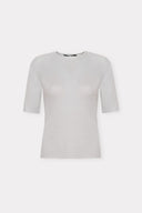 Blusa Manga Curta Tricô Leve