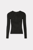 Blusa Manga Longa Tricô Telado