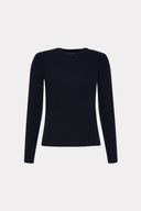 Blusa Manga Longa De Tricô Liso