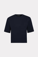 T-Shirt De Tricô Liso