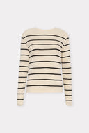 Blusa Manga Longa Tricô Listrado