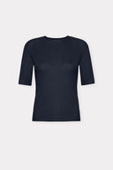 Blusa Manga Curta Tricô Leve