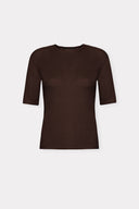 Blusa Manga Curta Tricô Leve