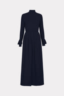 Vestido Tricô Babado Cone