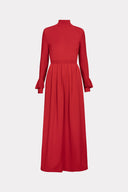 Vestido Tricô Babado Cone