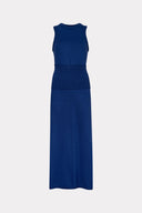 Vestido Regata de Tricô com Pala Canelada