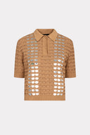 Blusa Polo Discos Metalizados