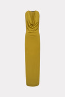 Vestido Drapeado em Tricô