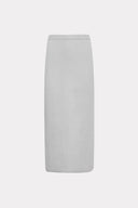 Saia Midi De Tricô Neoprene