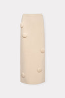 Saia Midi Tricô Neoprene Confetes