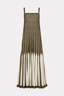 Vestido Tricô Listras Com Alças