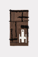 Cachecol em Jacquard de Tricô com Bordado Cadeiras