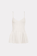 Blusa Peplum Tricô Canelado