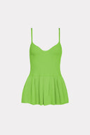 Blusa Peplum Tricô Canelado