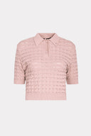 Blusa Polo De Tricô Texturizado