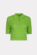 Blusa Polo De Tricô Texturizado
