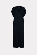 Vestido Midi De Tricô Texturizado